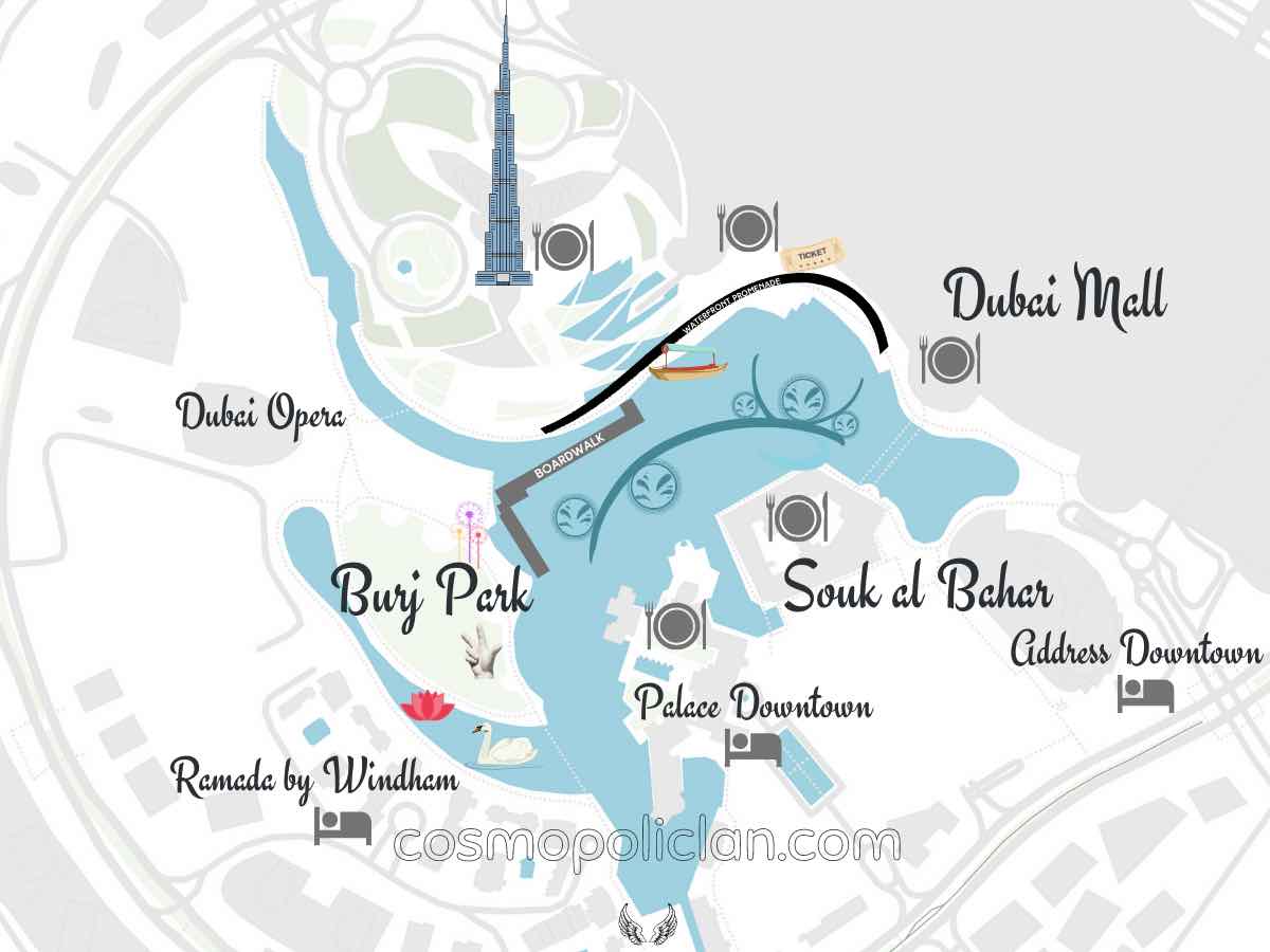 Dubai Fountain show Timings and best viewpoints CosmopoliClan