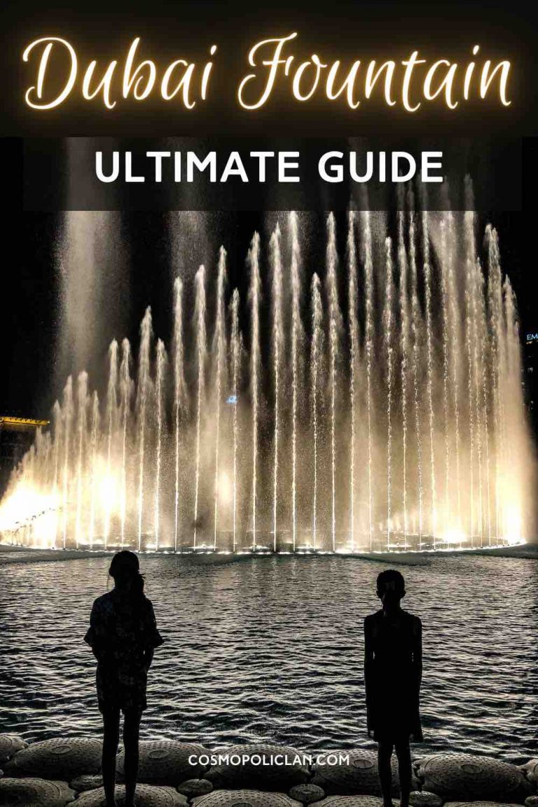 Dubai Fountain show Timings and best viewpoints CosmopoliClan